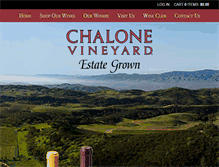 Tablet Screenshot of chalonevineyard.com